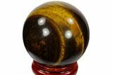 Polished Tiger's Eye Sphere - South Africa #116072-1